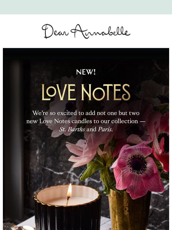 Candle Launch! Meet our NEW FLAMES 🔥 email from Dear Annabelle