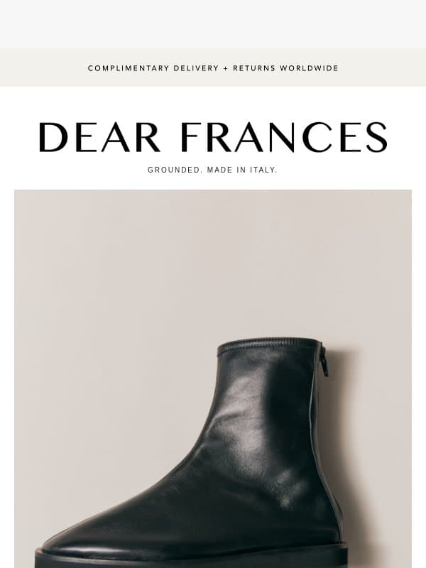 Dear Frances Icons email from Dear Frances