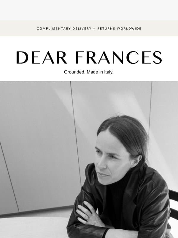 Thank You email from Dear Frances
