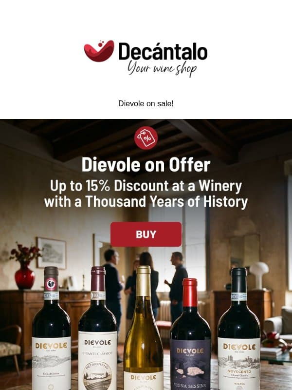 A wine with nine centuries of history at this price? email from Decántalo