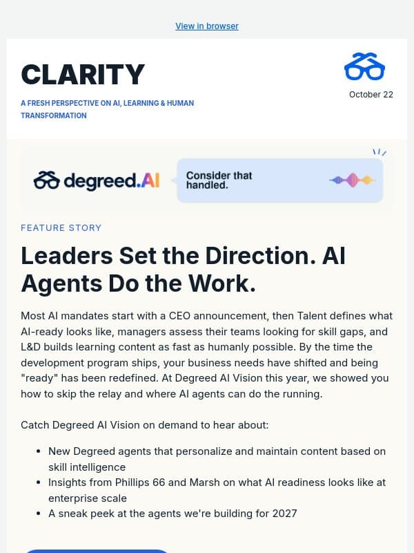 Your agents are only as ready as your skill data email from Degreed