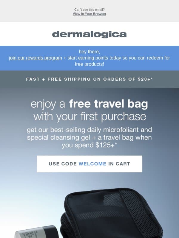 Hello, here's your FREE gift! email from Dermalogica