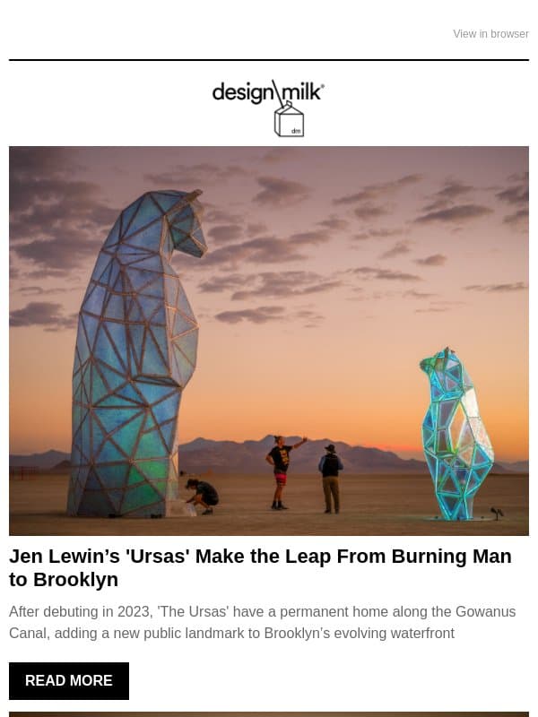 Daily Digest: 'The Ursas' Find a Permanent Home in Gowanus email from Design Milk Shop