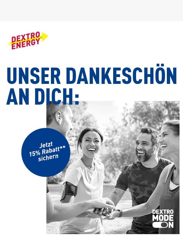 👉Wir haben ausgelost! email from Dextro Energy