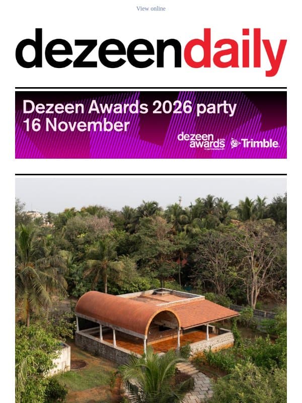 Stirling Prize winner | Tesla flying car | Frank Lloyd Wright planetarium email from Dezeen