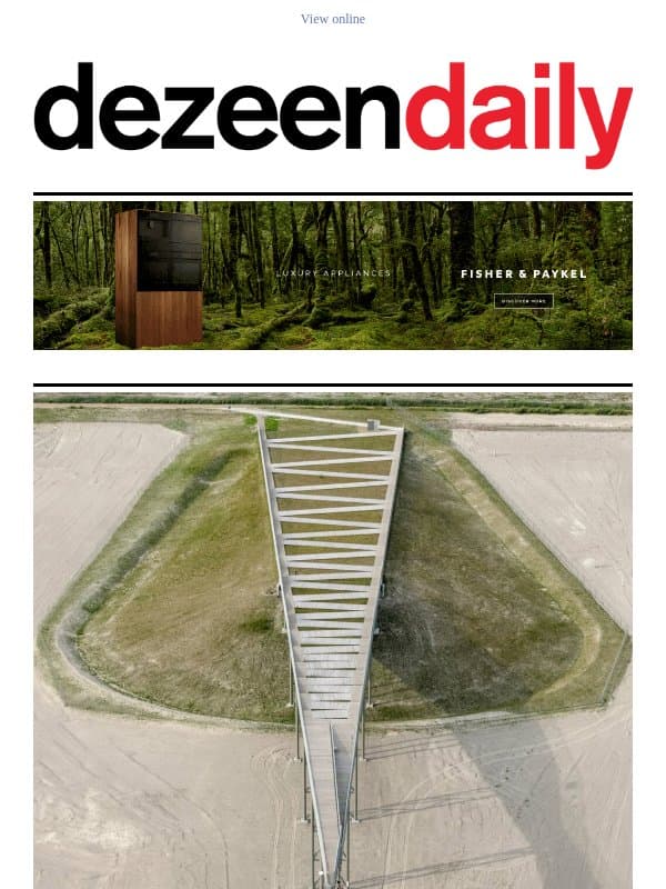 Arrow-shaped viewpoint | Table of Power exhibition | Uncanny interiors email from Dezeen