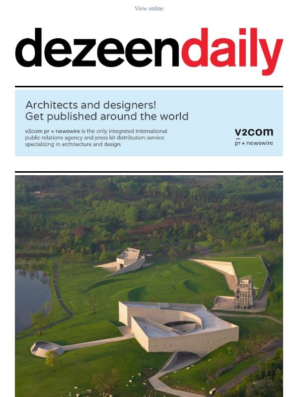 Frank Gehry concert hall | Es Devlin retrospective | MVRDV library email from Dezeen
