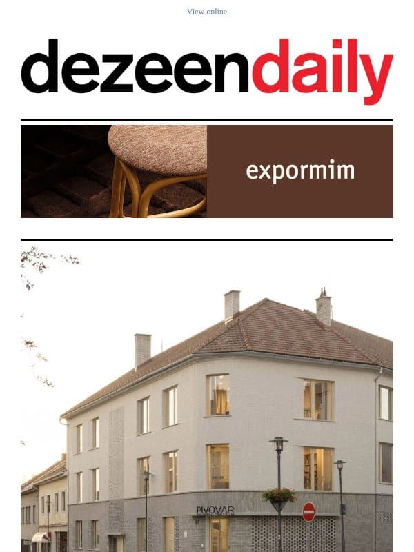 Unconventional lighting | Tavern-like restaurant | Brewery transformation email from Dezeen