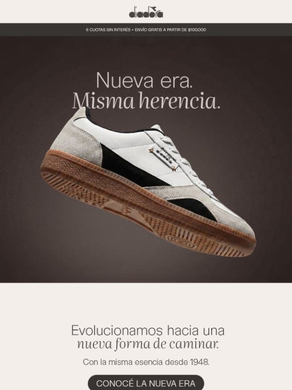 Nueva era Diadora email from Diadora Argentina