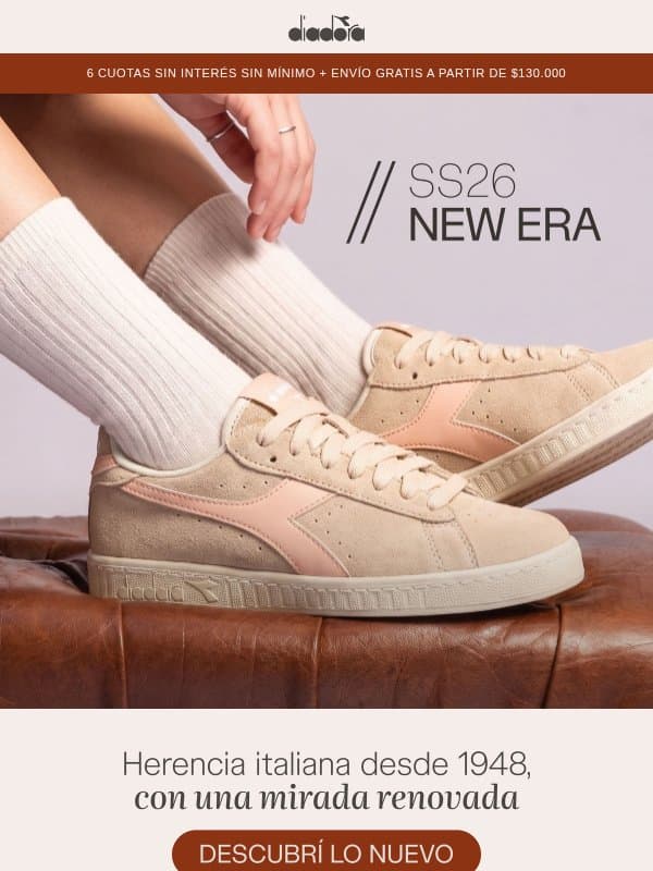 SS26 NEW ERA: 6 cuotas sin interés email from Diadora Argentina