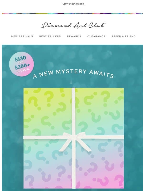 A NEW Mystery Box Has Arrived! ๐ email from Diamondartclub