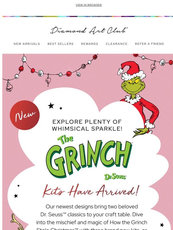 New Grinch™️ Kits are Here! 💚 email from Diamondartclub