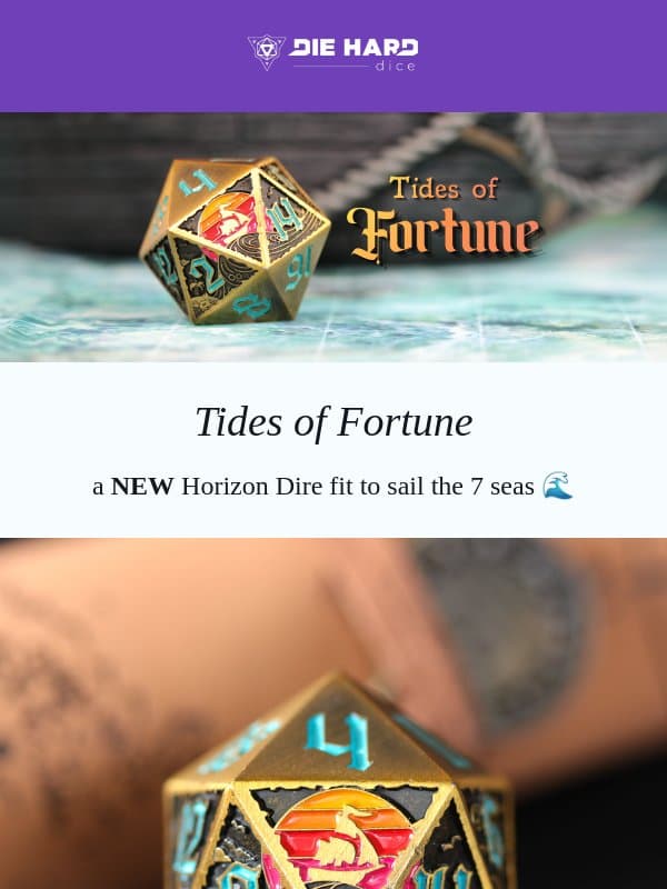 π¨ MAJOR RESTOCK! π¨ email from Die Hard Dice