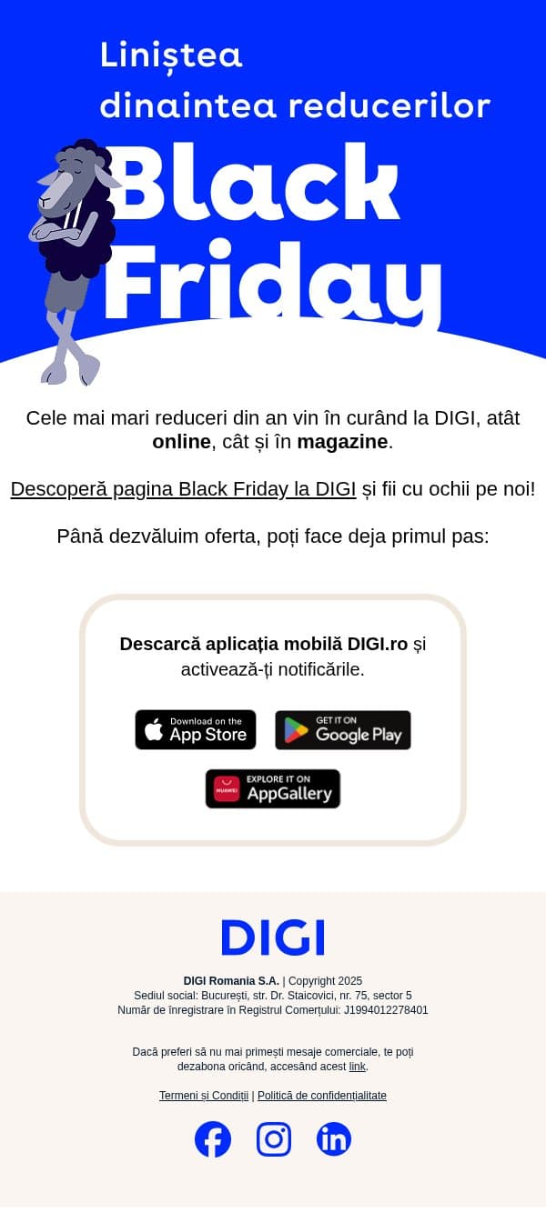👀 Se pregătește ceva... email from Digi Romania (RCS & RDS) screenshot
