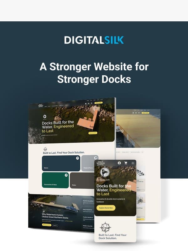 New Website Launch: Great Northern Docks Online email from Digital Silk
