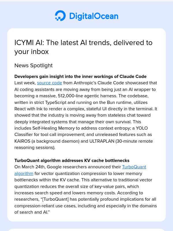 AI coding agents shift from wrappers to integrated harnesses email from DigitalOcean