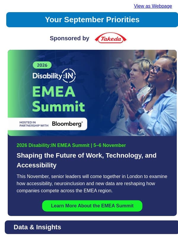 September Lineup: Your 90-Day Strategy email from Disability:IN