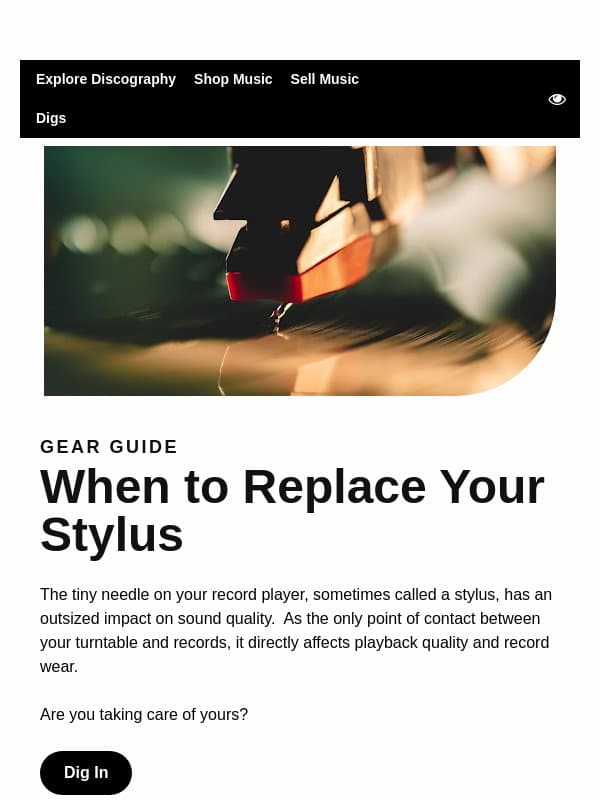 When to Replace Your Turntable Needle (and How) email from Discogs