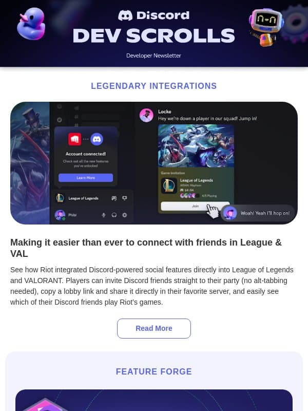 Getting Chatty with Unity and Riot email from Discord (servers and LFG bots)