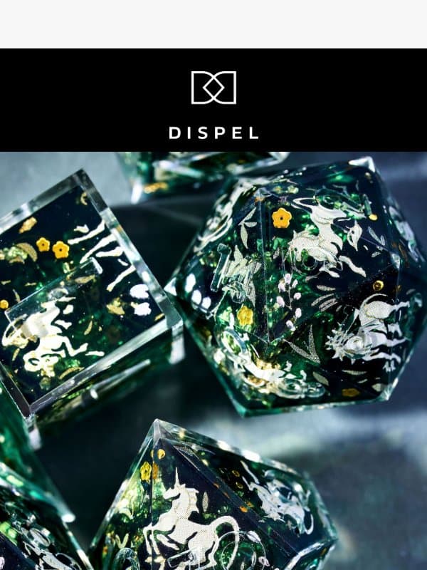 Hey Dice Goblin! Welcome to Dispel Dice! email from Dispel Dice