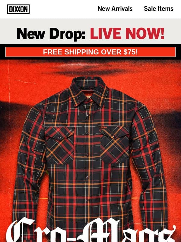 IT'S GOOOOO TIME. ⚡️ email from Dixxon Apparel