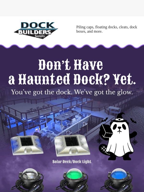 Make your dock the afterlife of the party email from Dock Builders Supply