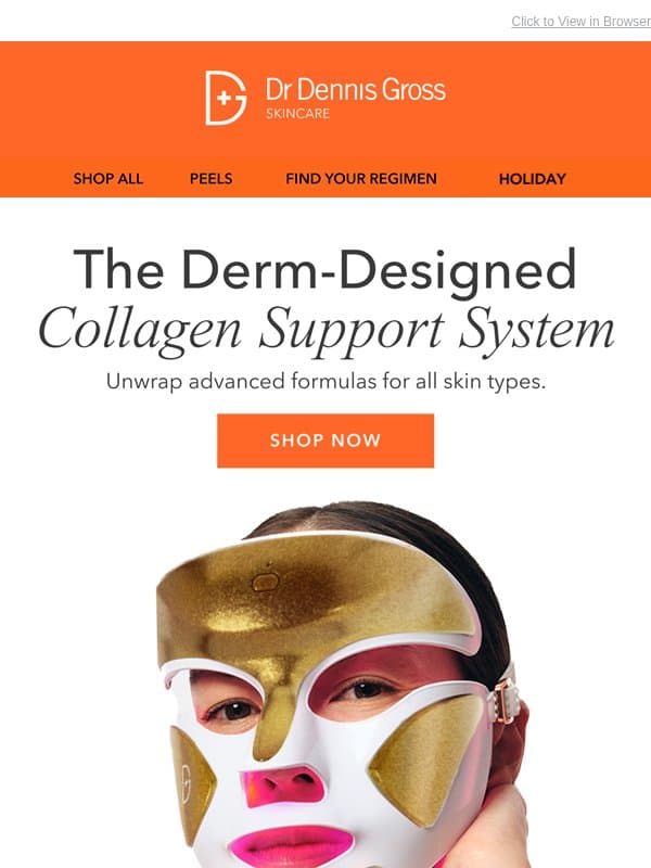 Give The Gift Of Collagen Support 🎁 email from Dr. Dennis Gross Skincare