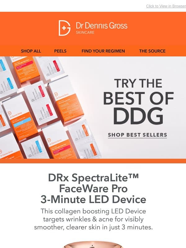 Try Our Bestselling Derm-Prescribed Skincare π§‘ email from Dr. Dennis Gross Skincare