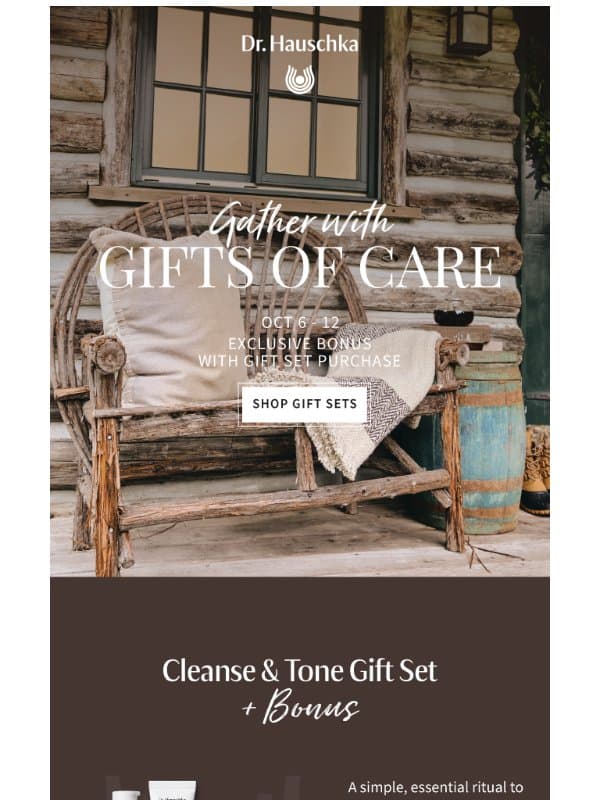 A simple way to begin, with a bonus email from Dr. Hauschka