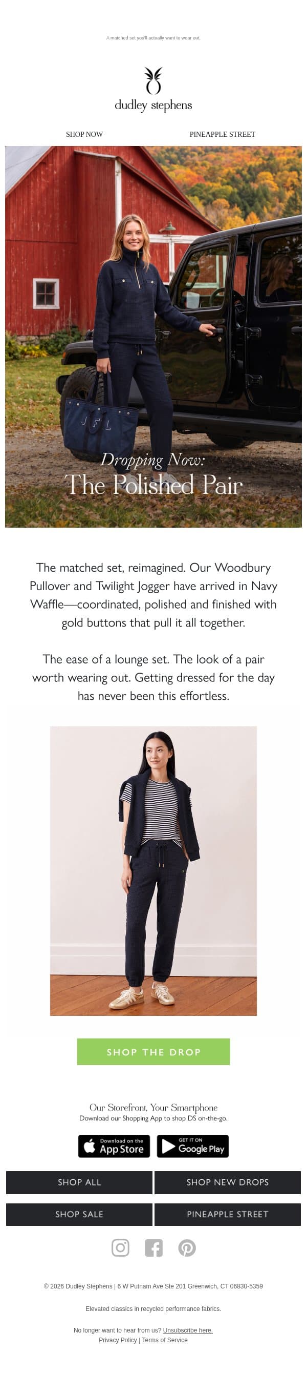 Dropping Now: The Polished Pair email from Dudley Stephens screenshot
