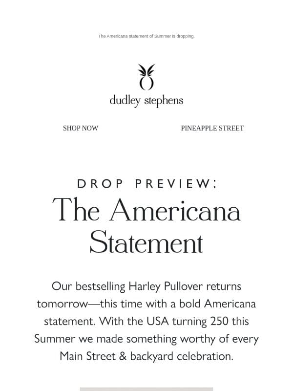 Tomorrow: The Hartley Flies Its Flag email from Dudley Stephens