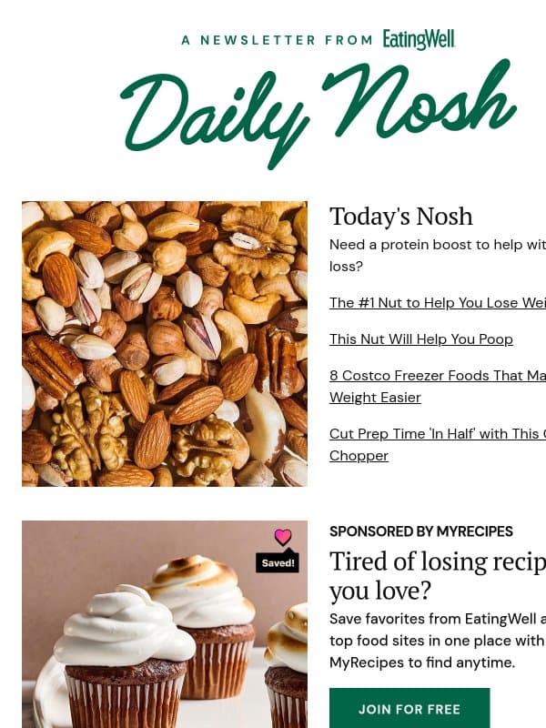 The #1 Nut to Help You Lose Weight email from EatingWell