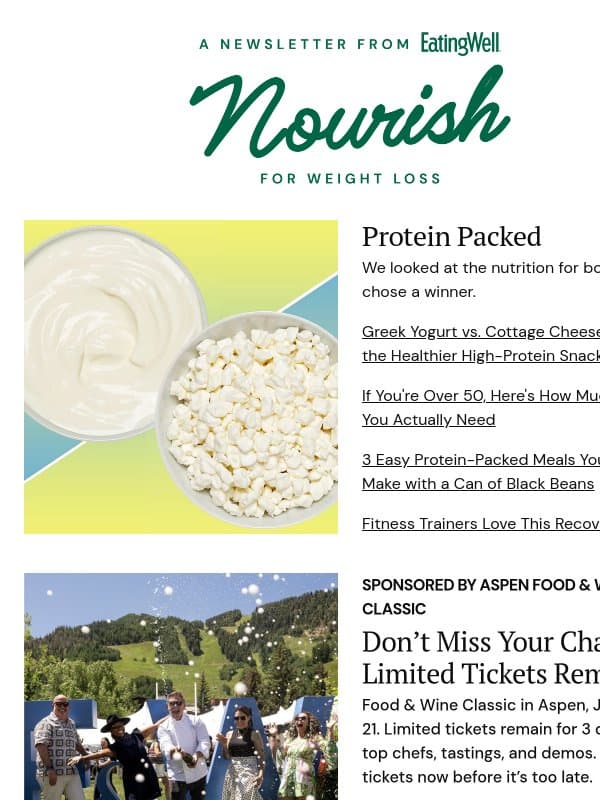 Greek Yogurt vs. Cottage Cheese: Which Is the Healthier High-Protein Snack? email from EatingWell