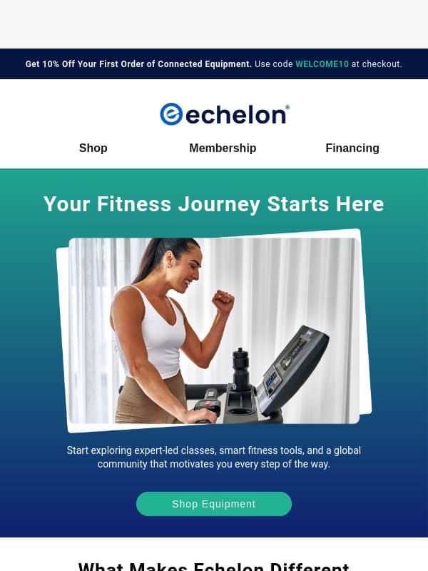 What Sets Echelon Apart? Find Out Now! email from Echelon Fitness