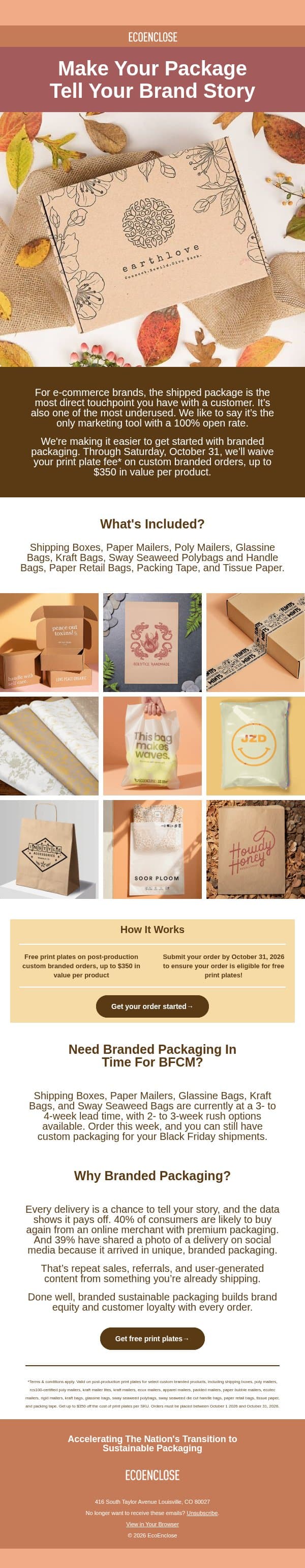 The only marketing with a 100% open rate email from EcoEnclose screenshot