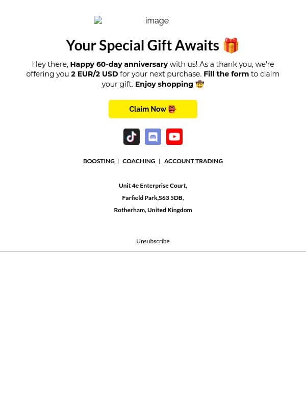 🎉 Celebrating 60 Days With You - Surprise Inside email from Eloboost24