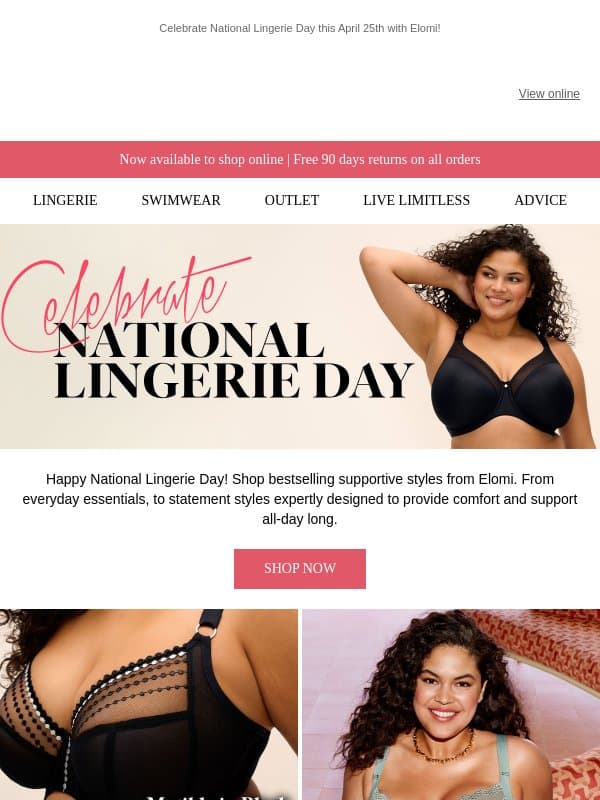 Happy National Lingerie Day 👙 email from Elomi