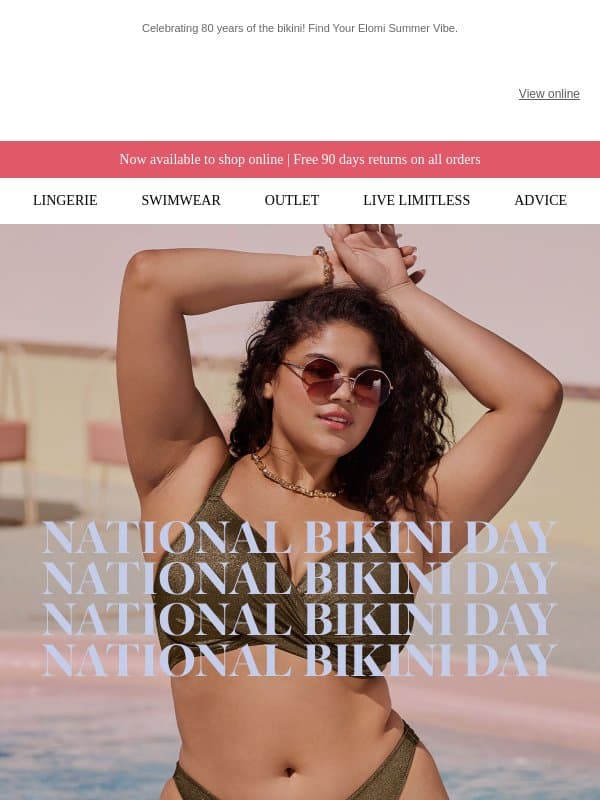 Celebrate National Bikini Day👙✨ email from Elomi