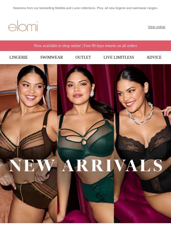 October Newness 💌 email from Elomi