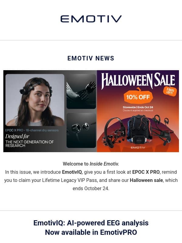 🧠 Introducing EmotivIQ: AI analysis for your EEG email from Emotiv