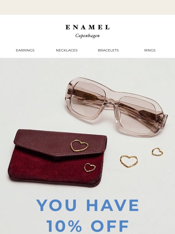 10% off on the finest jewelry π« email from Enamel Copenhagen