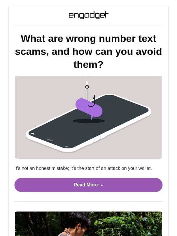 ⚠️ How To Avoid Wrong Number Text Scams email from Engadget