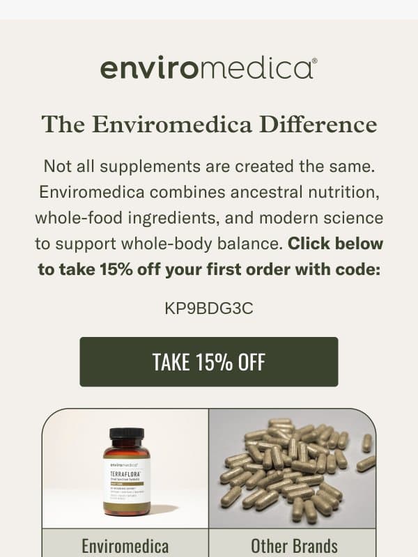Not all supplements are created equal 👀 email from Enviromedica