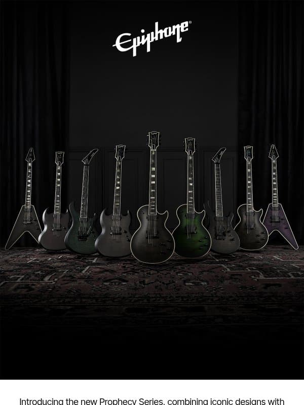 Meet the Prophecy Series email from Epiphone