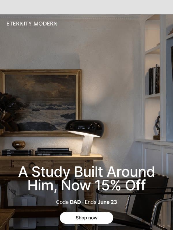 A Chair, a Table, a Room Built for Thinking email from Eternity Modern