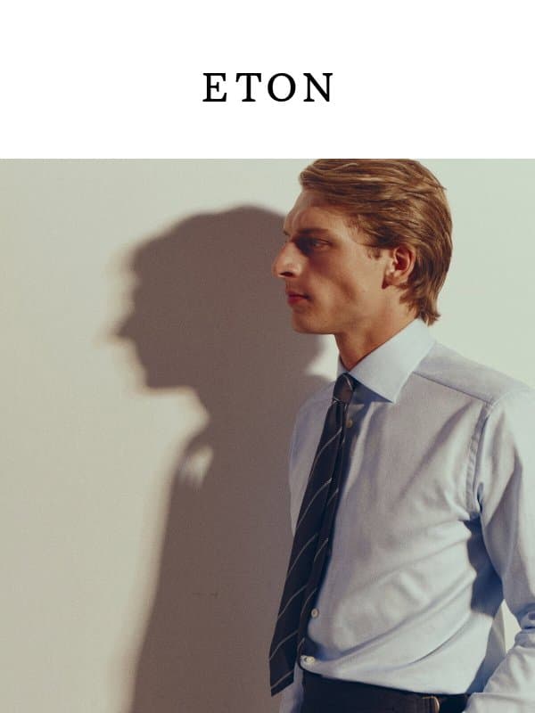 New Dress Shirts for Fall Winter 2026 email from Eton Bespoke (Eton Shirts - made-to-measure service)