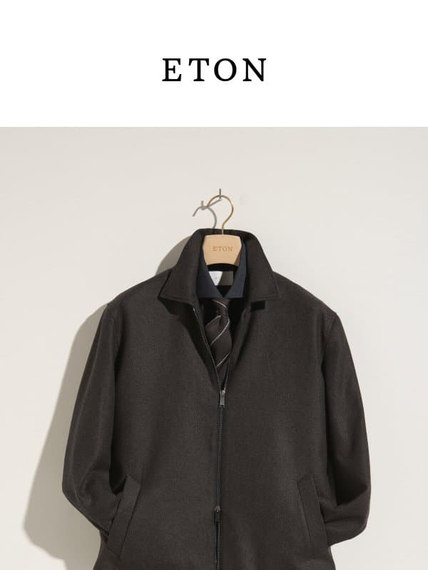 An Elevated Layer in Wool Cashmere Dream email from Eton Bespoke (Eton Shirts - made-to-measure service)