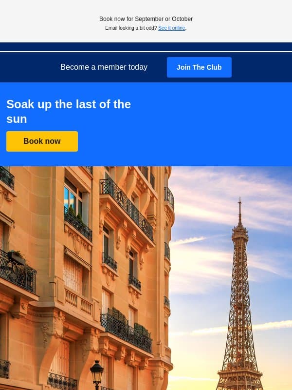 Soak up the last of the sun π email from Eurostar
