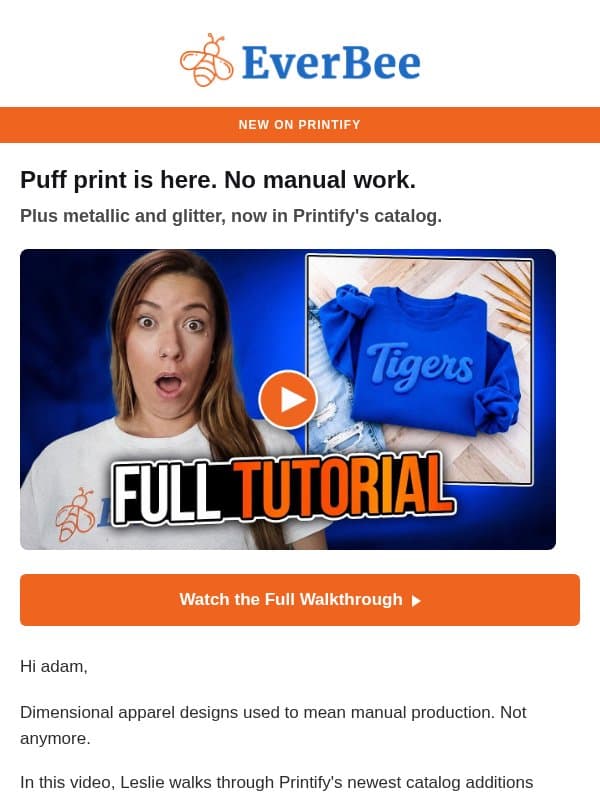 New video ▶️ Your POD apparel just got a major upgrade email from EverBee