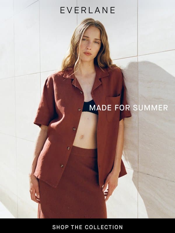 Your Summer Wardrobe Is Here email from Everlane